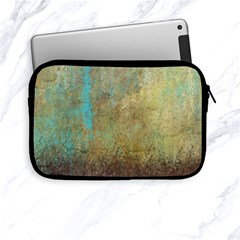 Aqua Textured Abstract Apple Ipad Mini Zipper Cases by digitaldivadesigns