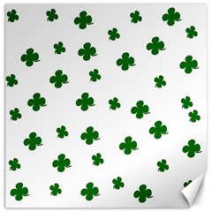 St  Patrick s Clover Pattern Canvas 20  X 20   by Valentinaart