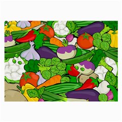 Vegetables  Large Glasses Cloth (2-side) by Valentinaart