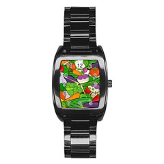 Vegetables  Stainless Steel Barrel Watch by Valentinaart