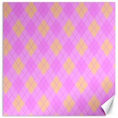 Plaid Pattern Canvas 16  X 16   by Valentinaart