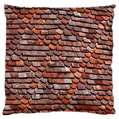 Roof Tiles On A Country House Large Cushion Case (one Side) by Amaryn4rt