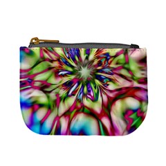 Magic Fractal Flower Multicolored Mini Coin Purses by EDDArt