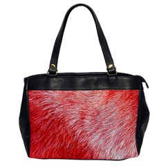 Pink Fur Background Office Handbags by Simbadda