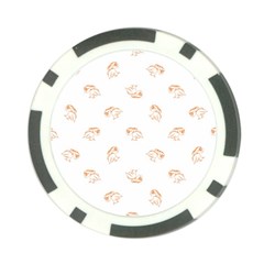 Birds Sketch Pattern Poker Chip Card Guard (10 Pack) by dflcprints