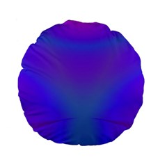 Violet Fractal Background Standard 15  Premium Flano Round Cushions by Simbadda