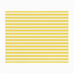 Horizontal Stripes Yellow Small Glasses Cloth (2-side) by Mariart