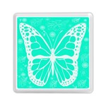 Butterfly Cut Out Flowers Memory Card Reader (Square)  Front