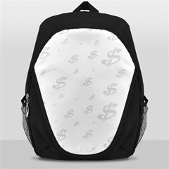 Dollar Sign Transparent Backpack Bag by Mariart