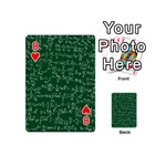 Formula Number Green Board Playing Cards 54 (Mini)  Front - Heart8