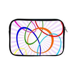 Abstract Background With Interlocking Oval Shapes Apple Ipad Mini Zipper Cases by Nexatart