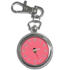 Minimalism Cat Pink Animals Key Chain Watches by Mariart