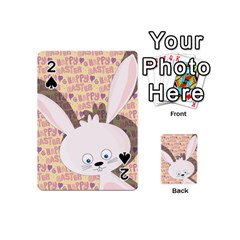 Easter Bunny  Playing Cards 54 (mini)  by Valentinaart