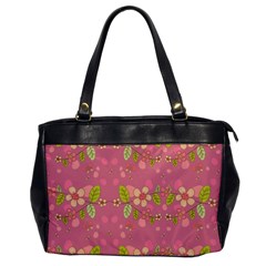 Floral Pattern Office Handbags by Valentinaart