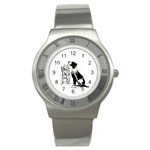 Dog person Stainless Steel Watch Front