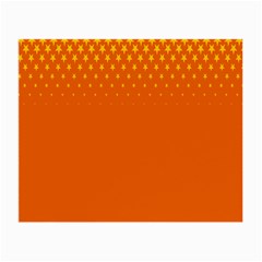 Orange Star Space Small Glasses Cloth by Mariart