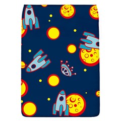 Rocket Ufo Moon Star Space Planet Blue Circle Flap Covers (s)  by Mariart