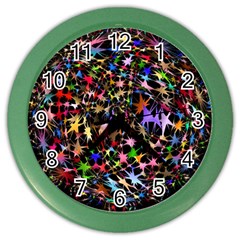 Network Integration Intertwined Color Wall Clocks by Nexatart