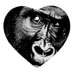 Gorilla Ornament (heart) by Valentinaart