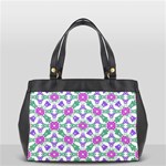 Multicolor Ornate Check Office Handbags Front