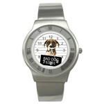 Bad dog Stainless Steel Watch Front