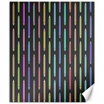 Pencil Stationery Rainbow Vertical Color Canvas 8  x 10  8.15 x9.66  Canvas - 1