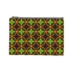 Kiwi Like Pattern Cosmetic Bag (large)  by linceazul