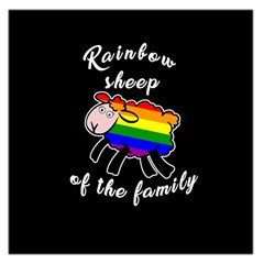 Rainbow Sheep Large Satin Scarf (square) by Valentinaart