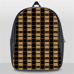 Geometric Shapes Plaid Line School Bags (xl)  by Mariart