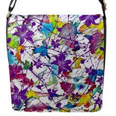 Lilac Lillys Flap Messenger Bag (s) by designworld65