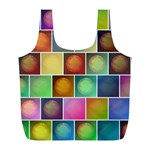 Multicolored Suns Full Print Recycle Bags (L)  Front