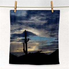 Cactus Sunset Face Towel by JellyMooseBear