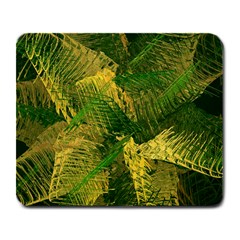 Green And Gold Abstract Large Mousepads by linceazul