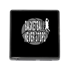 Basketball Never Stops Memory Card Reader (square) by Valentinaart