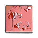 Amazing Floral Fractal B Memory Card Reader (Square) Front