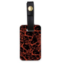 Skull Pattern Luggage Tags (one Side)  by ValentinaDesign