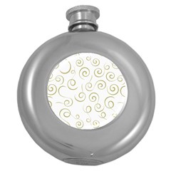 Pattern Round Hip Flask (5 Oz) by ValentinaDesign