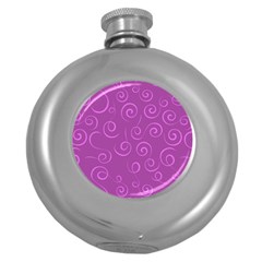 Pattern Round Hip Flask (5 Oz) by ValentinaDesign