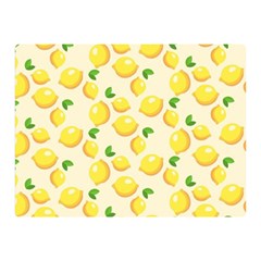 Lemons Pattern Double Sided Flano Blanket (mini)  by Nexatart