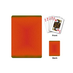 Scarlet Pimpernel Writing Orange Green Playing Cards (mini)  by Mariart