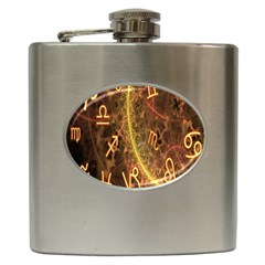 Romance Zodiac Star Space Hip Flask (6 Oz) by Mariart