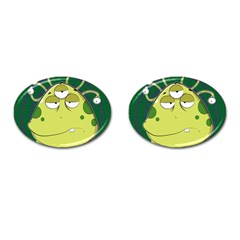 The Most Ugly Alien Ever Cufflinks (oval) by Catifornia