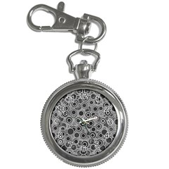 Abstract Grey End Of Day Key Chain Watches by Ivana