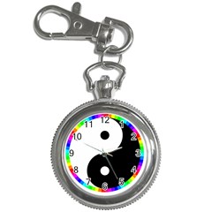 Rainbow Around Yinyang Key Chain Watches by Nexatart