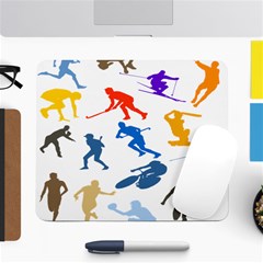 Sport Player Playing Large Mousepads by Mariart