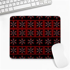 Dark Tiled Pattern Large Mousepads by linceazul