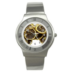 Lemon Dried Fruit Orange Isolated Stainless Steel Watch by Nexatart