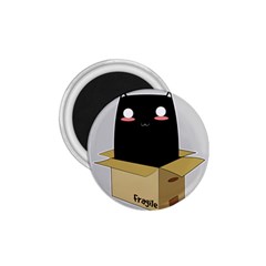 Black Cat In A Box 1 75  Magnets by Catifornia