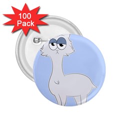 Grumpy Persian Cat Llama 2 25  Buttons (100 Pack)  by Catifornia