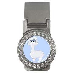 Grumpy Persian Cat Llama Money Clips (cz)  by Catifornia